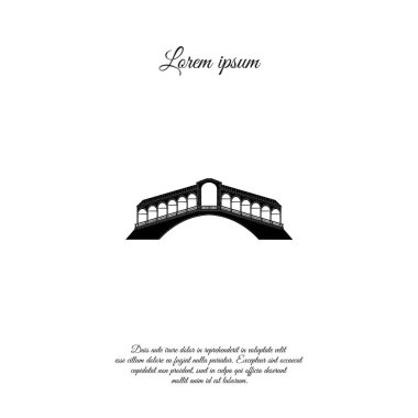 Rialto Köprüsü Venedik, seyahat simgesi