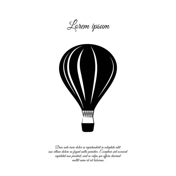 Balloon Hot Air Balloon Travel Icon — Stock Vector