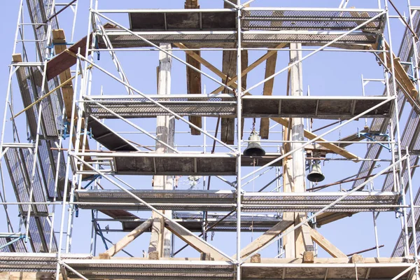 High Scaffolding Blue Sky — Stock Photo, Image