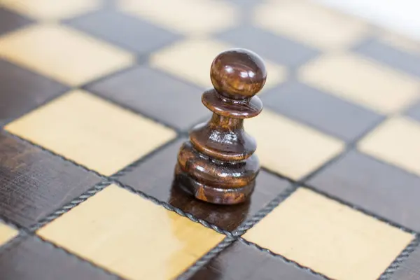 Close View Pawn Chess Board — Stock Photo, Image