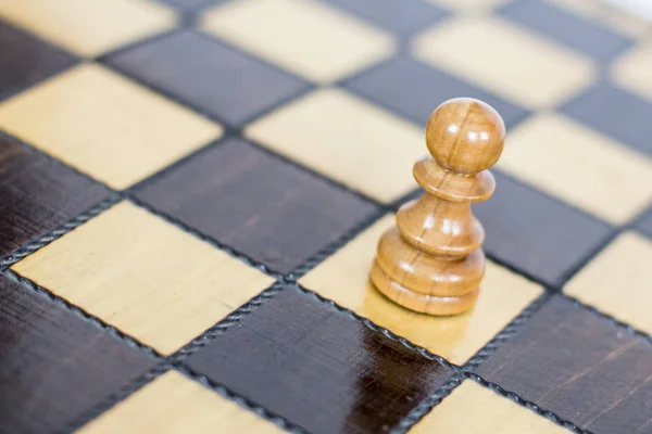 Close View Pawn Chess Board — Stock Photo, Image