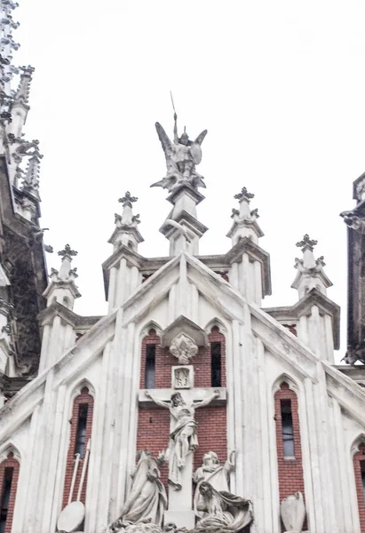 Igreja Católica Fachada Igreja Católica Catedral São Nicolau Kiev — Fotografia de Stock