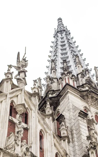 Igreja Católica Fachada Igreja Católica Catedral São Nicolau Kiev — Fotografia de Stock