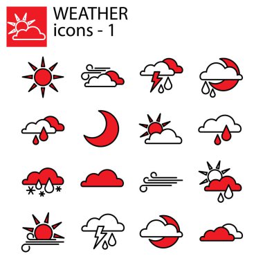 Web hattı. Hava seti. Hava tahmini için site ayarla