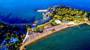 Atina deniz görünümü vouliagmeni beach yukarıda