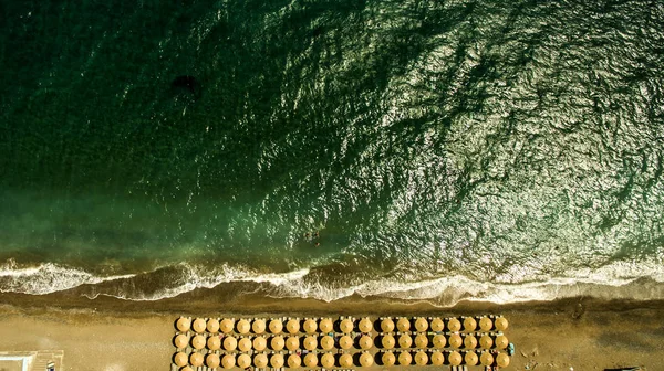 Beach of alepochori athens greece from above — Stock Photo, Image