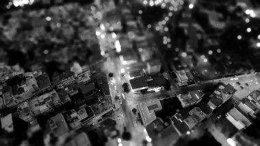 Hava Atina siyah ve beyaz Yunanistan yukarıda shif eğimli