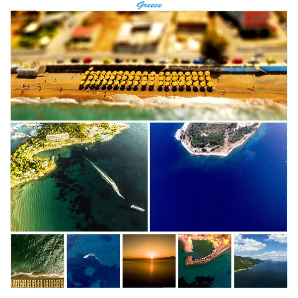 Photo collage of summer in GREECE — Stock Photo, Image