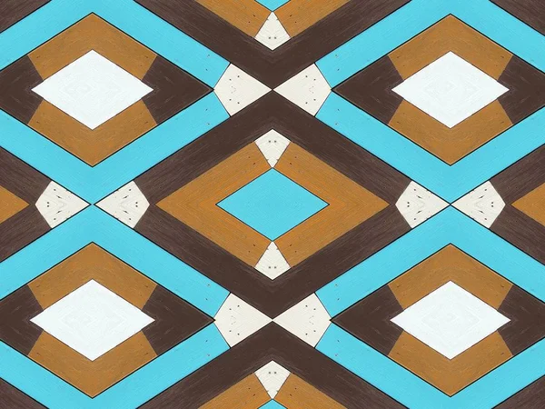 Färgglada trä textur med moderna geometriska mönster i vintage färg. Geometrisk bakgrund. — Stockfoto