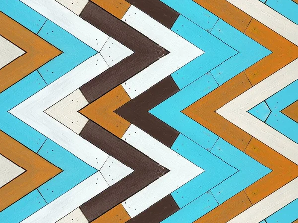 Färgglada trä textur med moderna geometriska mönster i vintage färg. Geometrisk bakgrund. — Stockfoto