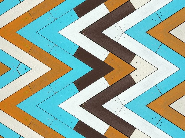 Πολύχρωμο ξύλο υφή με μοντέρνα γεωμετρικό σχέδιο σε vintage χρώμα. Γεωμετρικό υπόβαθρο. — Φωτογραφία Αρχείου