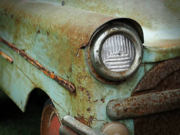 Abandoned old vintage rusted car Stock Picture