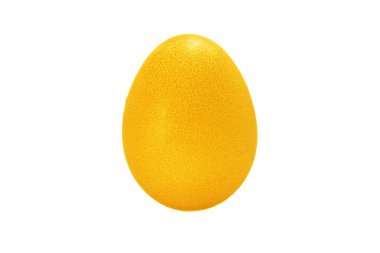 Yumurta beyaz zemin üzerine altın