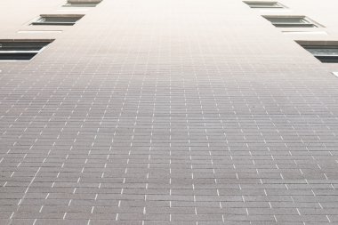 Bina kırmızı tuğla duvar doku için ideal