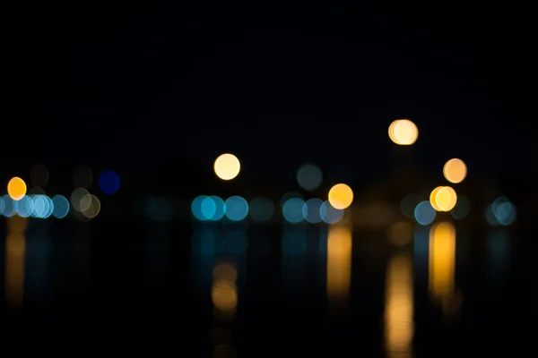 Abstract urban night light bokeh — Stock Photo, Image