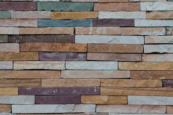 Parede de tijolo colorido fundo abstrato — Fotografia de Stock