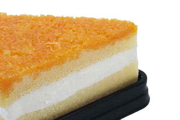 Foy Thong Chiffon cake isolated on white background — Stock Photo, Image