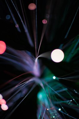 Renkli bokeh ışık gece kutlamak, ışık arka plan bulanıklık.