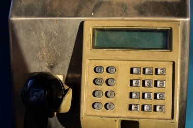 Eski callbox yakın çekim Tayland.