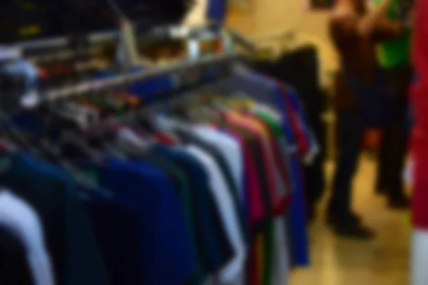 Verschwommene Kleidung Geschäften Verkauft Hintergrund — Stockfoto