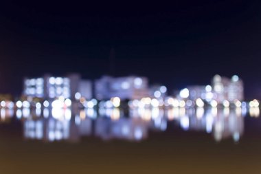 Ufuk ışıklar gece, bokeh model oluşturma