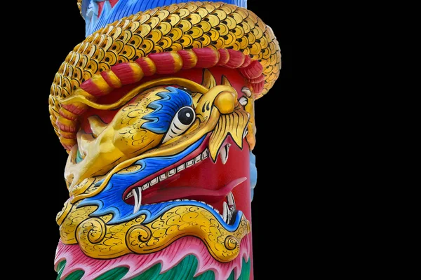 Çince ejderha sembolik büküm ayağı izole arka plan