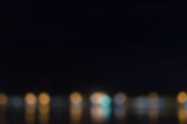 町のライト背景のボケ味 — ストック写真