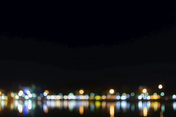 Bokeh Lights Background Town — Stock Photo, Image