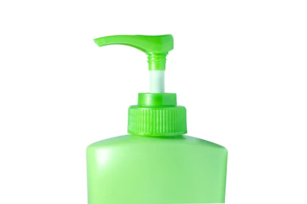 Bottle Green Cream Pump Head Product Packaging — Stock Photo, Image