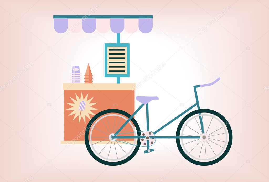ice cream truck bicycle