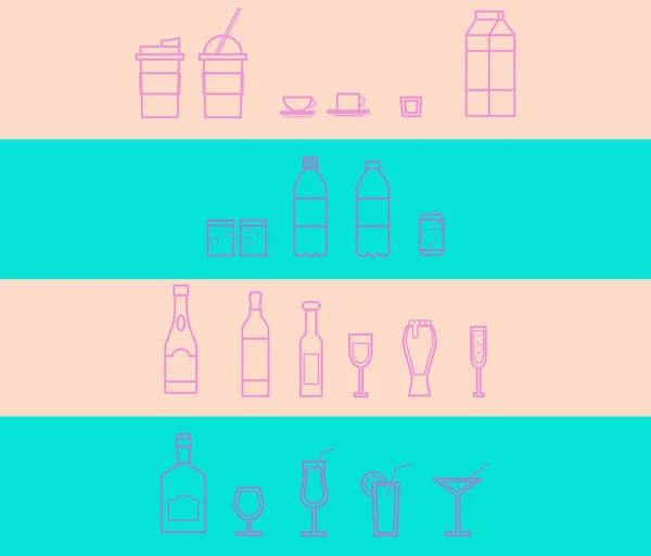 içecekler Icons set