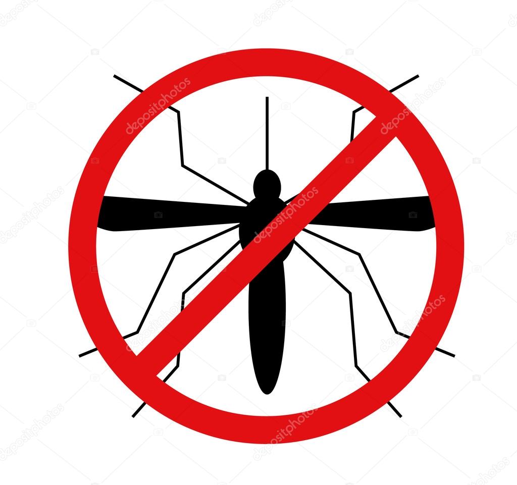 Sign Stop mosquitos 