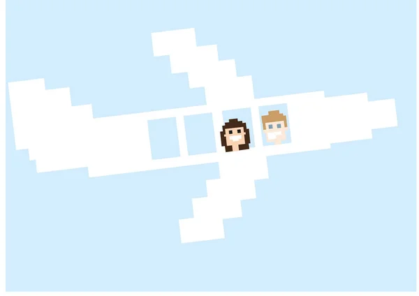 Pixelart ve uçak