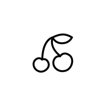 İki kiraz düz dış hat simgesi