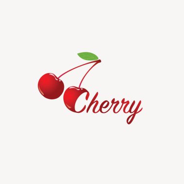 İki kiraz logosu simgesi