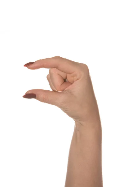 Vrouwelijke hand gebaren. — Stockfoto