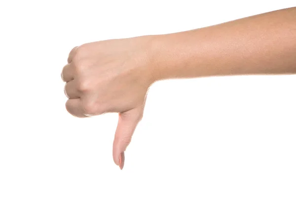 Vrouwelijke hand gebaren. — Stockfoto