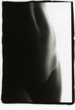 İnce güzel kadın siluet.