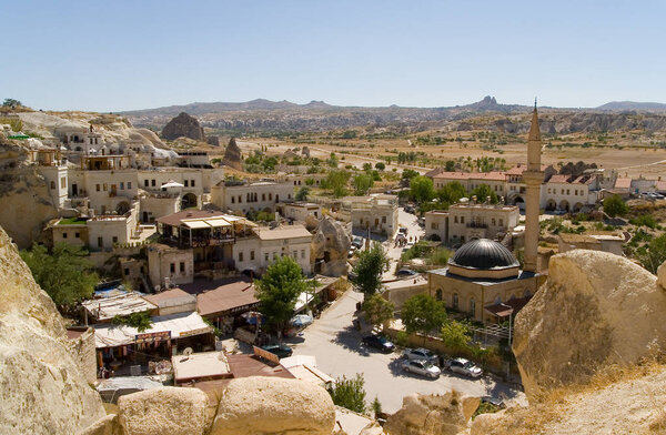 View of the city Chavushin and the mosque from above.