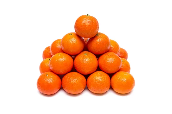 Mandarinen auf weißem Hintergrund — Stockfoto