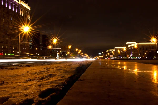 Nocny krajobraz miasta — Zdjęcie stockowe