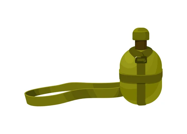 Gelbe Taschenlampe isoliertes Symbol im Cartoon-Stil, Beleuchtung Gadget für Reisen, Camping, Jagd Vektor Illustration — Stockvektor