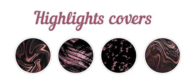 pic Instagram Highlight Icons Pink Marble Music instagram highlight cover big set
