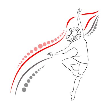 Kız dansçı spor ve hareket