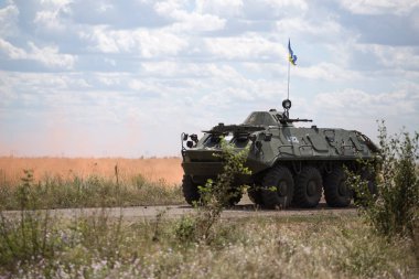 Odessa, Ukrayna 21 Temmuz 2016: bölge devriye Ukraynalı askerler