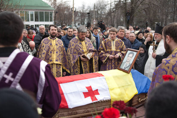 KYIV, UKRAINE JUNE 10, 2016: Ukrainian journalist Georgy Gongadze buried in Kyiv