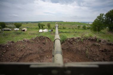 Kiev, Ukrayna 8 Mayıs 2016: Askeri tarihi Festivali 'Peremoga.Ua' (Victory.Ua) Kiev içinde başladı.