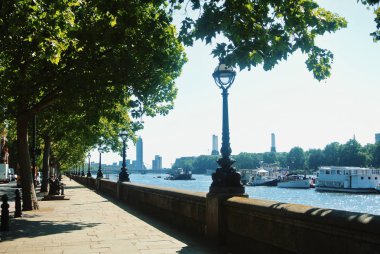 Londra, İngiltere - 01 Ağustos 2013: Riverside mesire Güney 