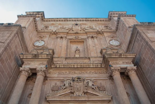 Dettagli sull'architettura da vicino della Cattedrale di Almeria (Cattedrale — Foto Stock