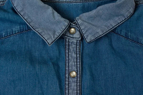 Jeans Hintergrund von Blue Denim Textile — Stockfoto